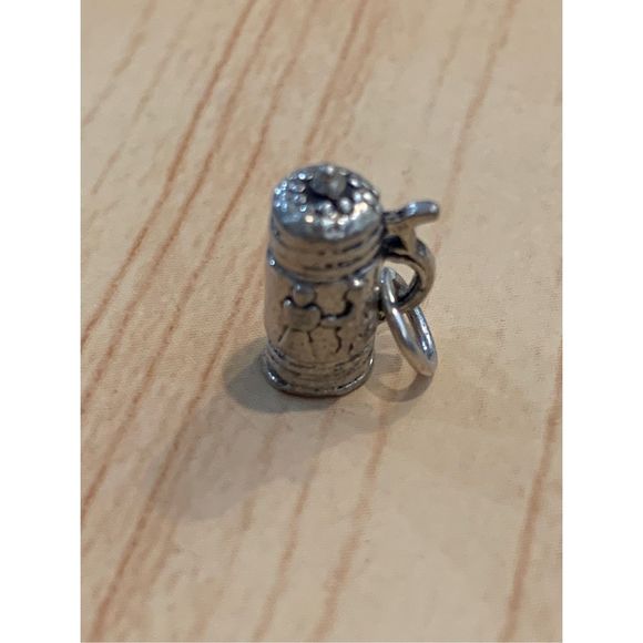 .925 Beer Stein Sterling Silver Jewelry Charm - Picture 3 of 4